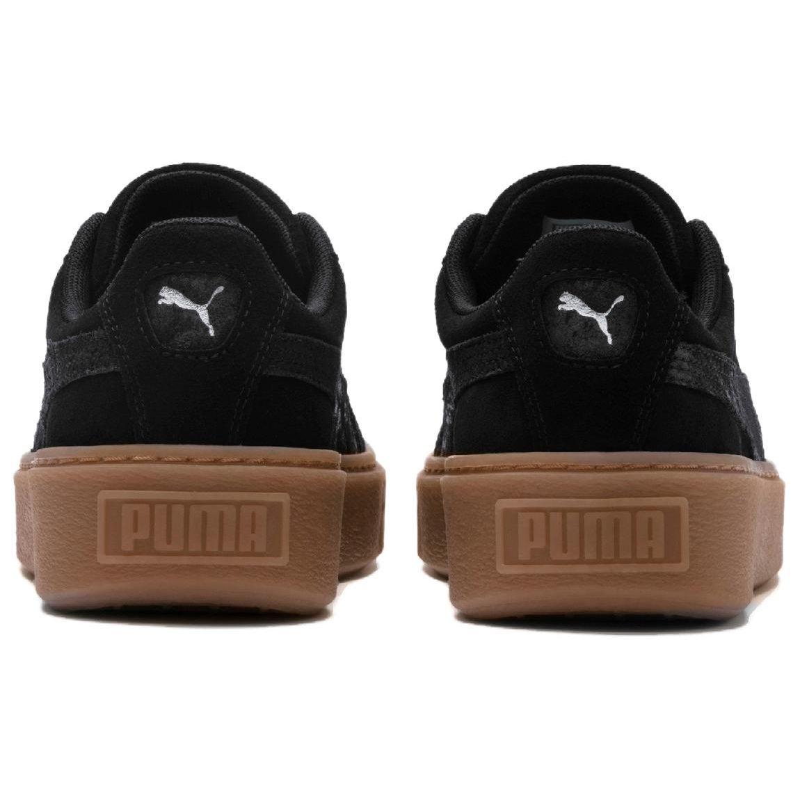 Puma Кроссовки на платформе Galaxy Черные женские Gum 369172-03 37 — фото 5