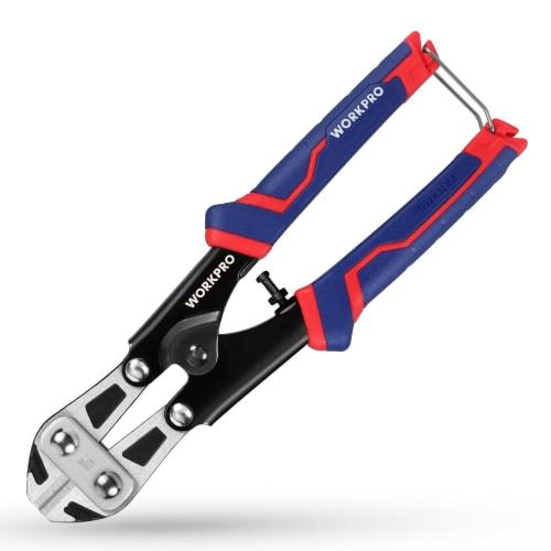 

WORKPRO Bolt Cutter, Bolt Cutter, Wire Cutter, Midget Cutter 200mm, Hard Steel Wire Cutter with Non-Slip Handle, CR-V Steel, for Cutting Bolts and Thr