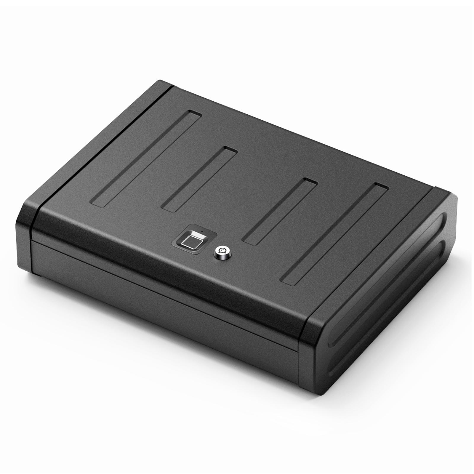 

Ящик для отпечатков пальцев, тонкий, портативный, с быстрым доступом, для хранения отпечатков пальцев, с высокой прочностью и долговечностью для путешествий, офиса, дома чёрный