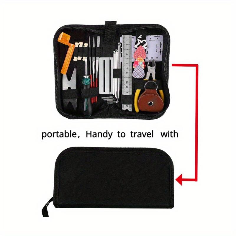 25pcs Guitar Repairing Tools Kit Setup Kit with Carry Bag Perfect Gift for Music or String Instrument Enthusiast
