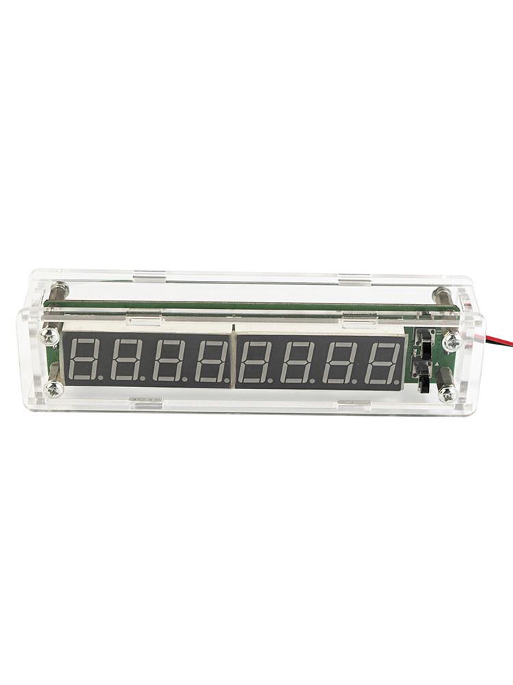 PLJ-8LED-H Frequency Counter Enclosure: Clear Protective Case for 0.1MHz~1000MHz Frequency Module.