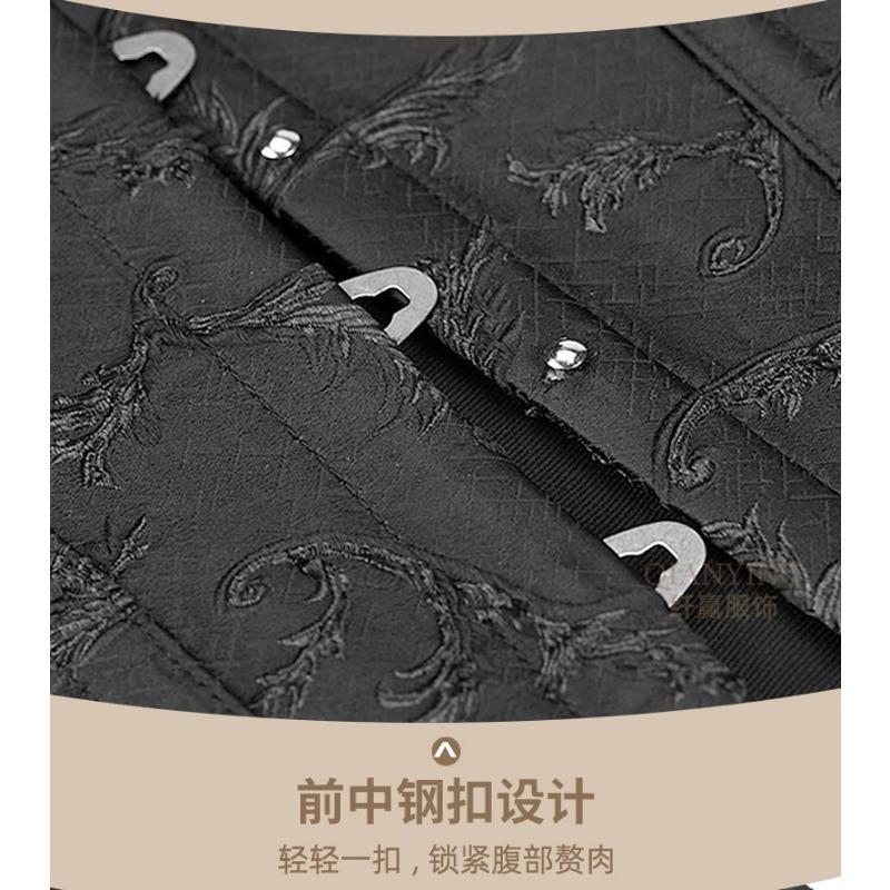 Women Double Strap Push Up Bustier Tummy Control Waist Trainer Body Shaping Corset Shapewear