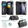 CaseMe Flip Leather Phone Case for Samsung Galaxy Z Fold 7 5G 6 5 4 3 S26 Ultra S25 Edge S24 FE S23 S22 S21 S20 Plus Note 20 Zipper Wallet Card Cover