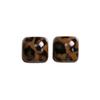 French Retro Leopard Print Ball Stud Earrings Niche Cold Wind Earrings Women'S Elegant And Gentle Temperament Earrings