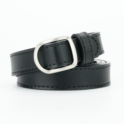 Women's Belt Korean Style Trendy Women's Thin Belt Fashionable Non Hole Pin Buckle Design Dress Decorative Skirt Belt Women