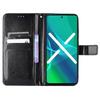 Crazy Horse Wallet Flip Case for Motorola Moto E20/E30/E40, Black