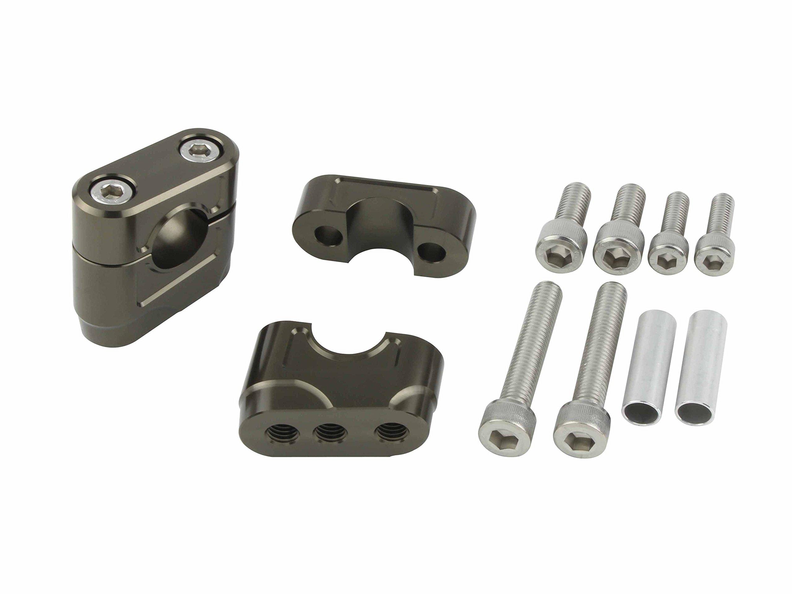 POSH FAITH Motorcycle Supplies Muscle Low Bracket Titanium Color 070053-11