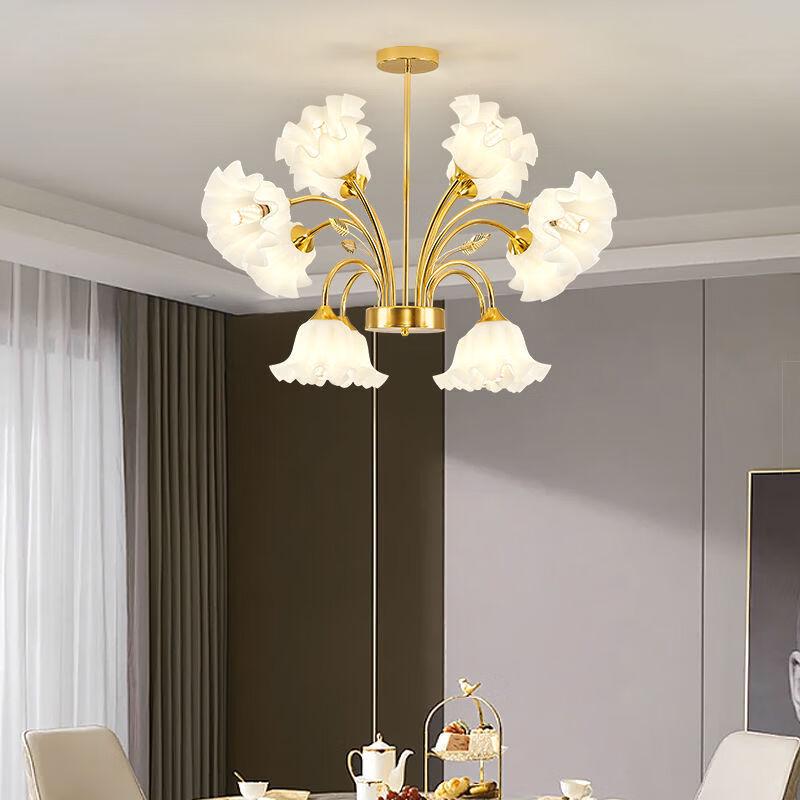 NuFeng Modern Chandelier with 18 Glass Shades