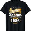 Vintage 38th Birthday Men Funny 1986 38 Birthday Spanish T-Shirt