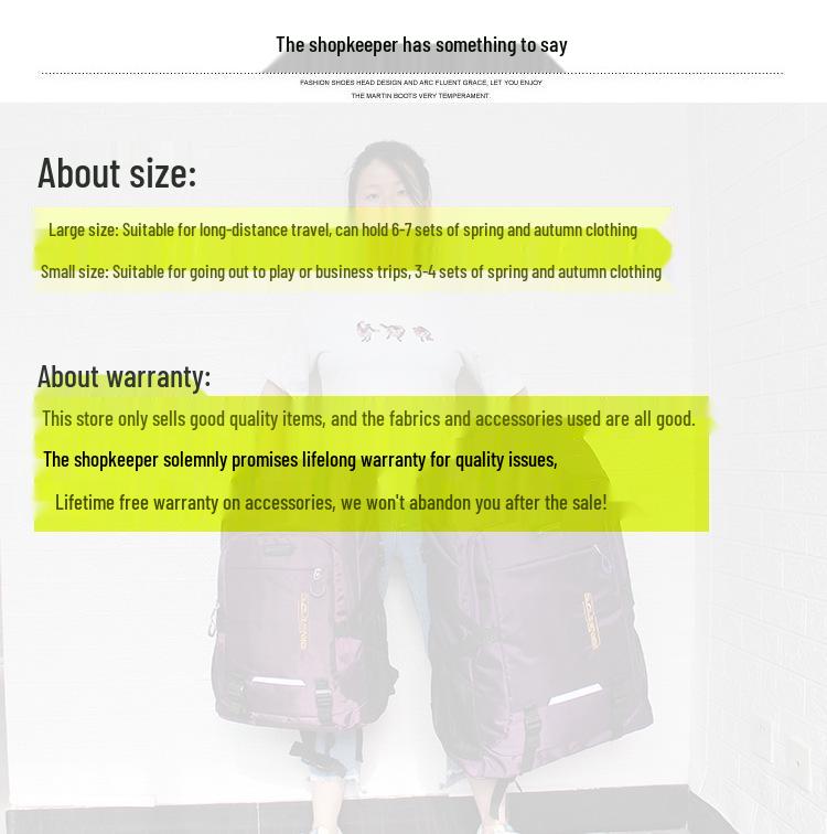 Outdoor Double Shoulder Travel Backpack, Available In Two Sizes - Classic Large Capacity, Ideal for Students and Laptops