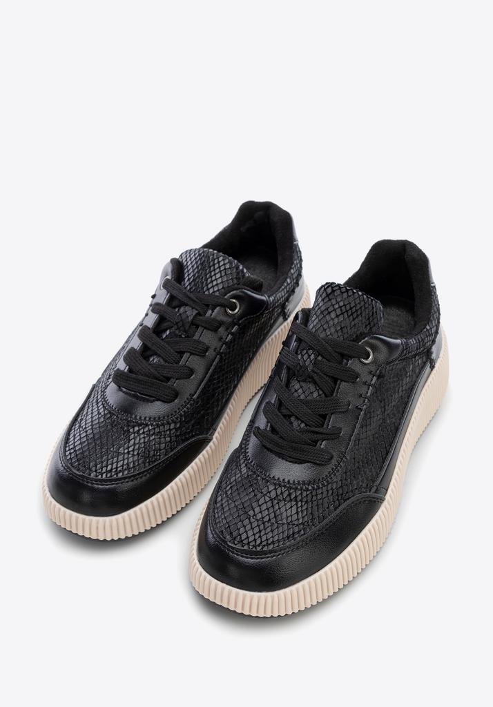 Wittchen Zwarte Dames Sneakers van Eco-Leer
