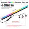 COOLMOON Diamond ARGB LED Strip Light 5V 3Pin/Small 4Pin Magnetic Colorful Atmosphere DIY Lamp Bar for PC Computer Case Chassis