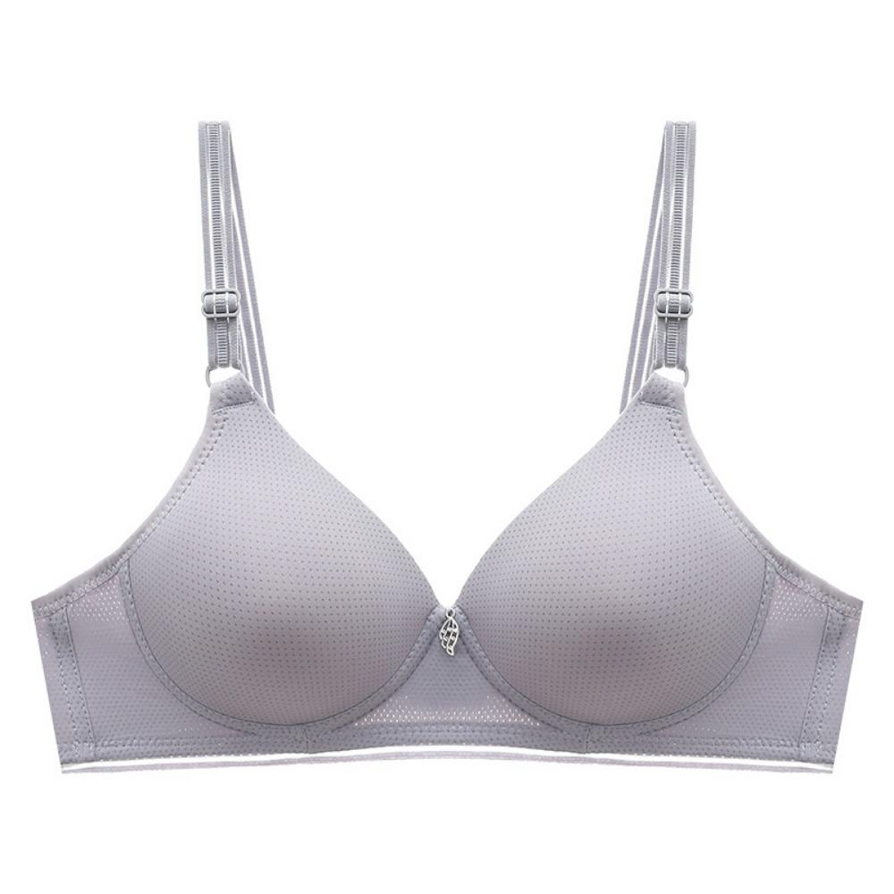 

Тонкий двубортный бюстгальтер в весенне-летнем стиле для людей среднего и пожилого возраста с маленькой грудью и без косточек для мам 38/85