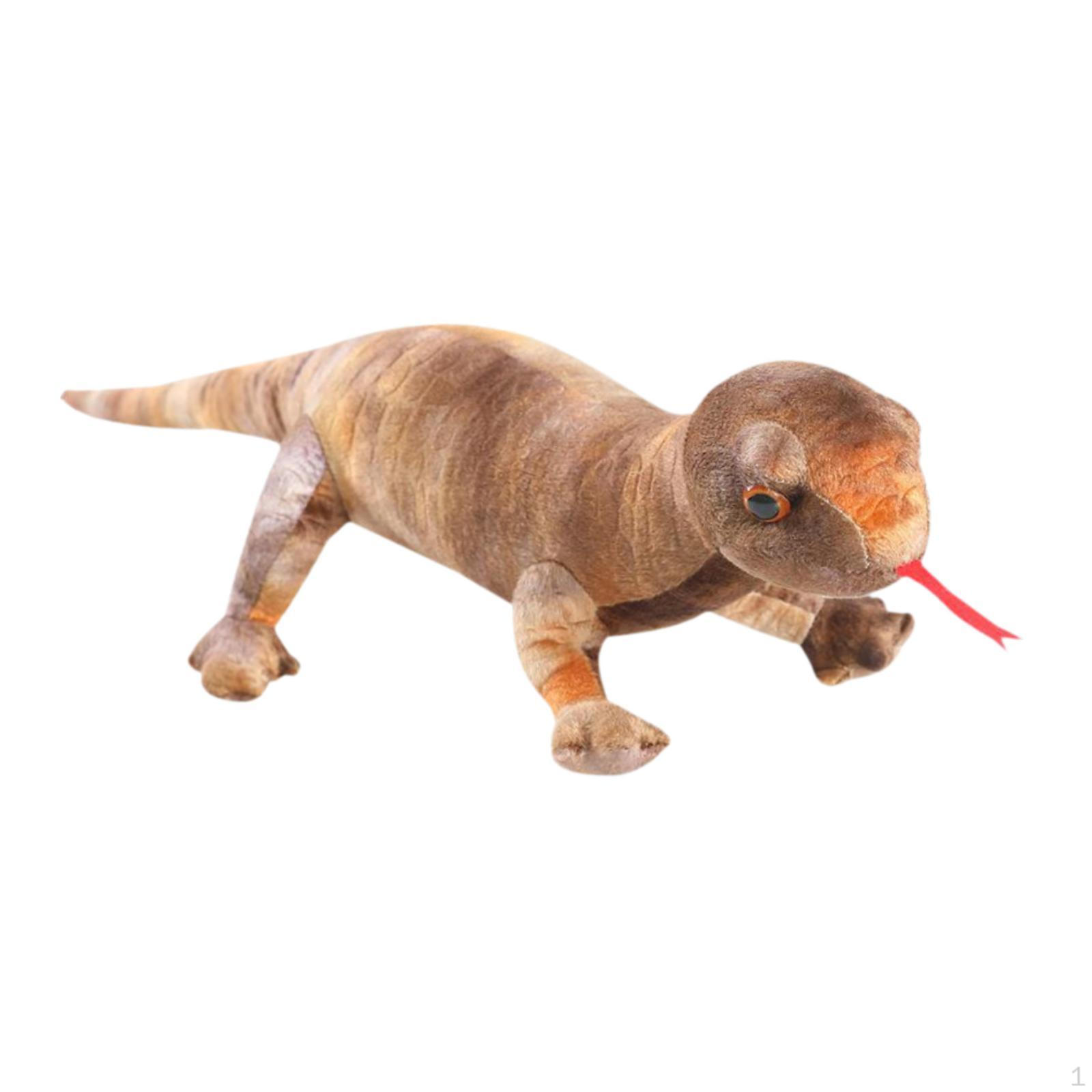 

Плюшева ящірка-компаньйон для домашнього декору та подарунків коричневий