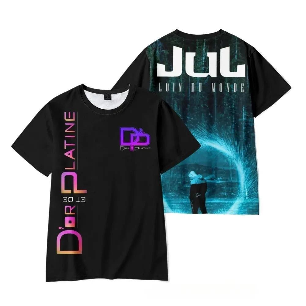 Summer Kids Clothes Adults Hip Hop Trend Short Sleeve Tees Tops Oversized Streetwear Popular Rapper JuL New Album 3D PT-Shirts