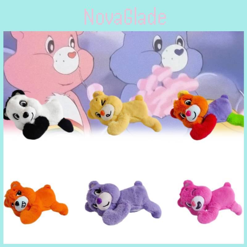 Adorable Plush Bear Refrigerator Magnet Cute Animal Novelty Rainbow Bear Toy Phone Stand