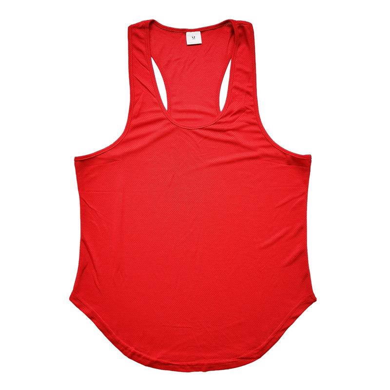 Men'S Summer New Style Men'S Thin Breathable Sports Fitness Sleeveless Knitted Shirt Casual Loose Knitted Tank Top