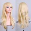 Cross Border Anime Cosplay Wavy Wig With Heat Resistant Fiber For Women