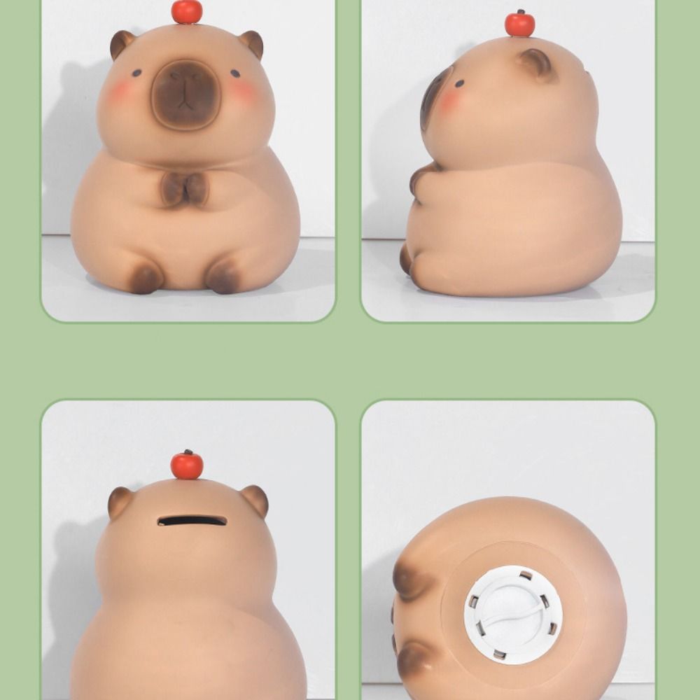 Vinyl Crayon Capybara Piggy Bank Capybara Safe Deposit Box Capybara Piggy Bank  Children/Kids