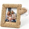 Cornice Portafoto in Rattan Fatta a Mano 4×6 / 5×7 pollici Cornice Portafoto Stile Rustico Arredamento per la Casa