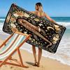 Vitage Art Print Beach Towel, Large Soft Quick Dry Towel for Beach Camping Swimming