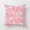 Cute Unicorn Cushion Cover Cartoon Animal Cat Flamingo Polyester Throw Pillow Case Cover Elephant Unicorn Decoration Pillowcases