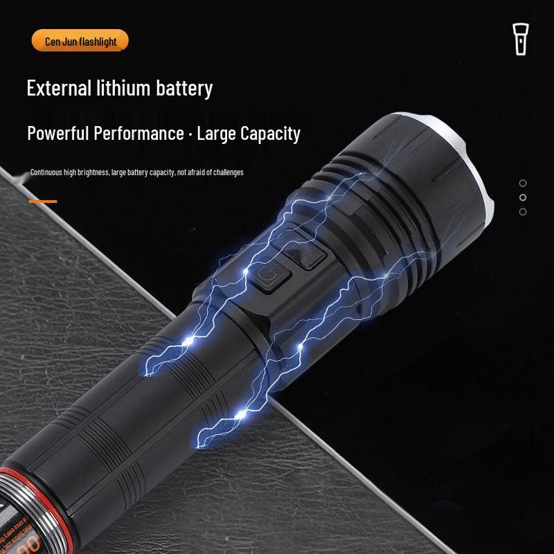 High-Lumen Portable Rechargeable Flashlight