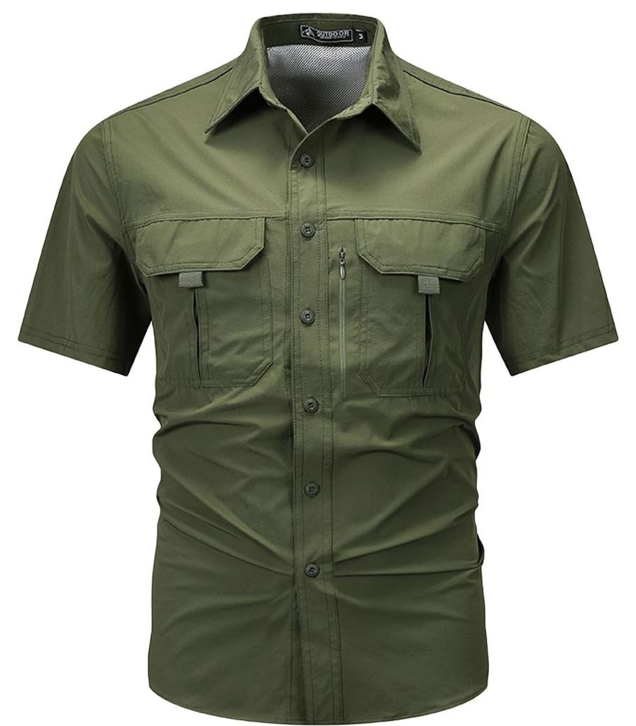 FTIMILD Short Sleeve Military Tactical for Outdoor and Solid Color Men's T-Shirt Activities, Work, Hiking, Summer, Lightweight,