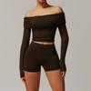 JYL Brushed Yoga Set Casual Comfortable Running Outfit