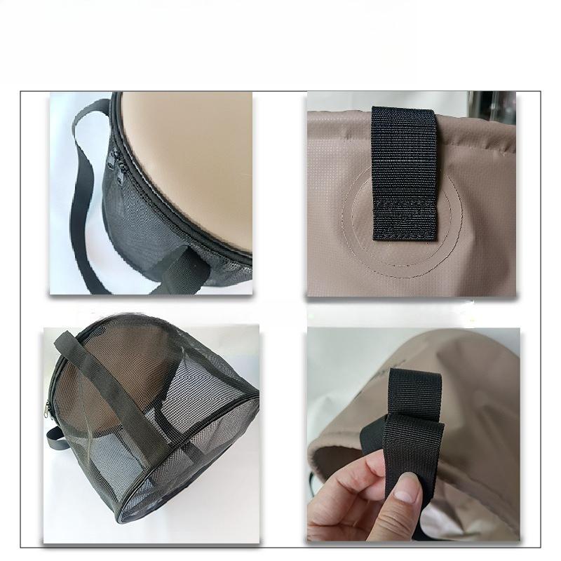 Faltbarer tragbarer PVC-Wassereimer Outdoor Camping Angeln Netztasche faltbar zum Waschen von Obst Freizeit Zuverlässige Ausrüstung