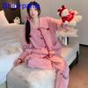 Cozy Womens Pajama Set With Letter Printing Design For Home And Sleep Comfort