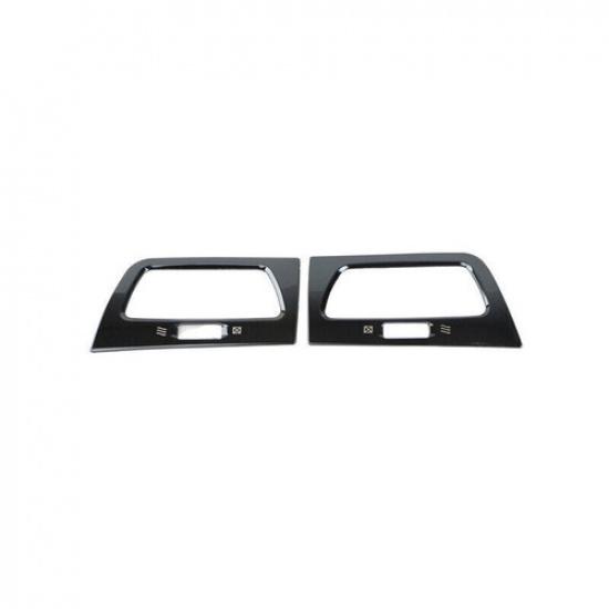 2012-2016 Console AC L&R Air Outlet Vent Trim Black Steel Fit For Honda CRV CR-V