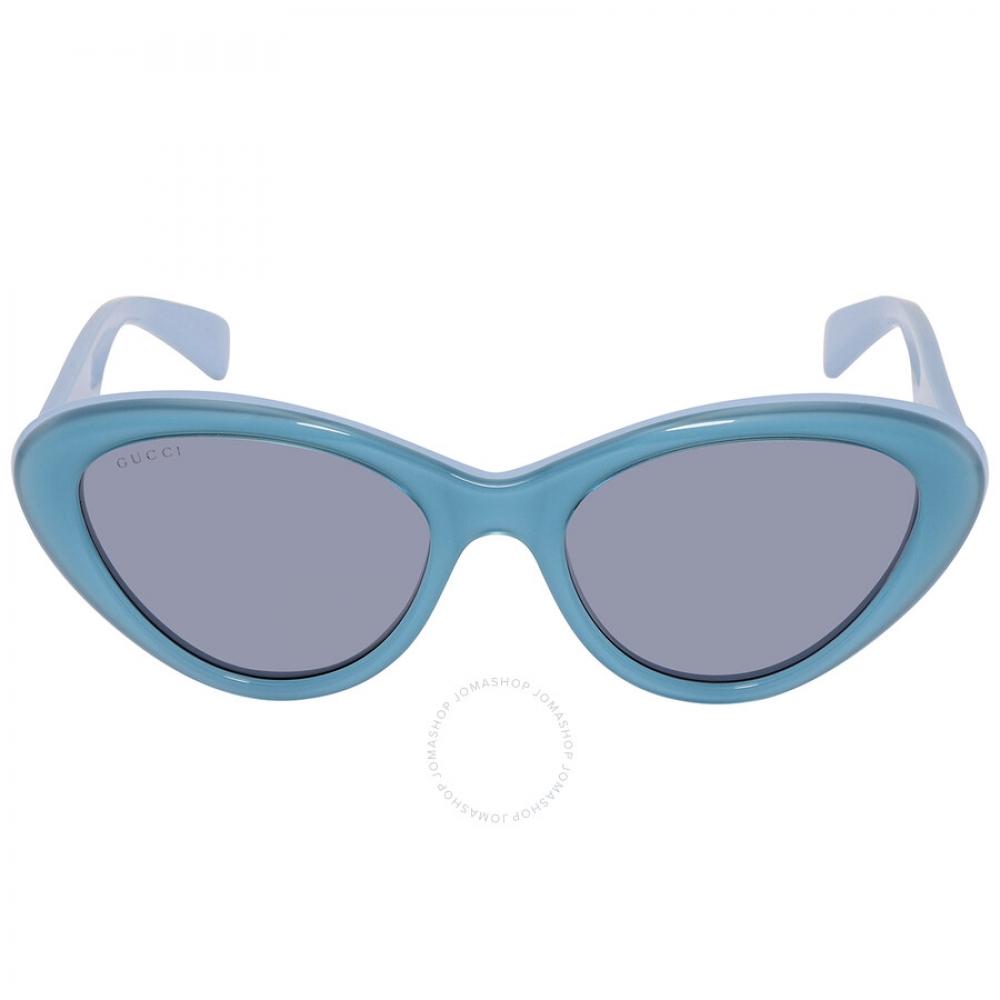 

Gucci Синие женские солнцезащитные очки «кошачий глаз» GG1170S 003 54