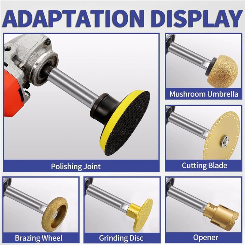 A60zangle Grinder Extension Pole,M10 Thread Polisher Adapter Pole, Grinder Extension For 100 Type Angle Grinder/Polishermay