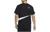 Nike T Shirts Men's Black/White Crew Neck Moderate Straight Fit FB8580-010
