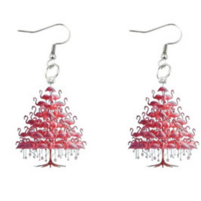 Santa Claus & Christmas Tree Acrylic Earrings