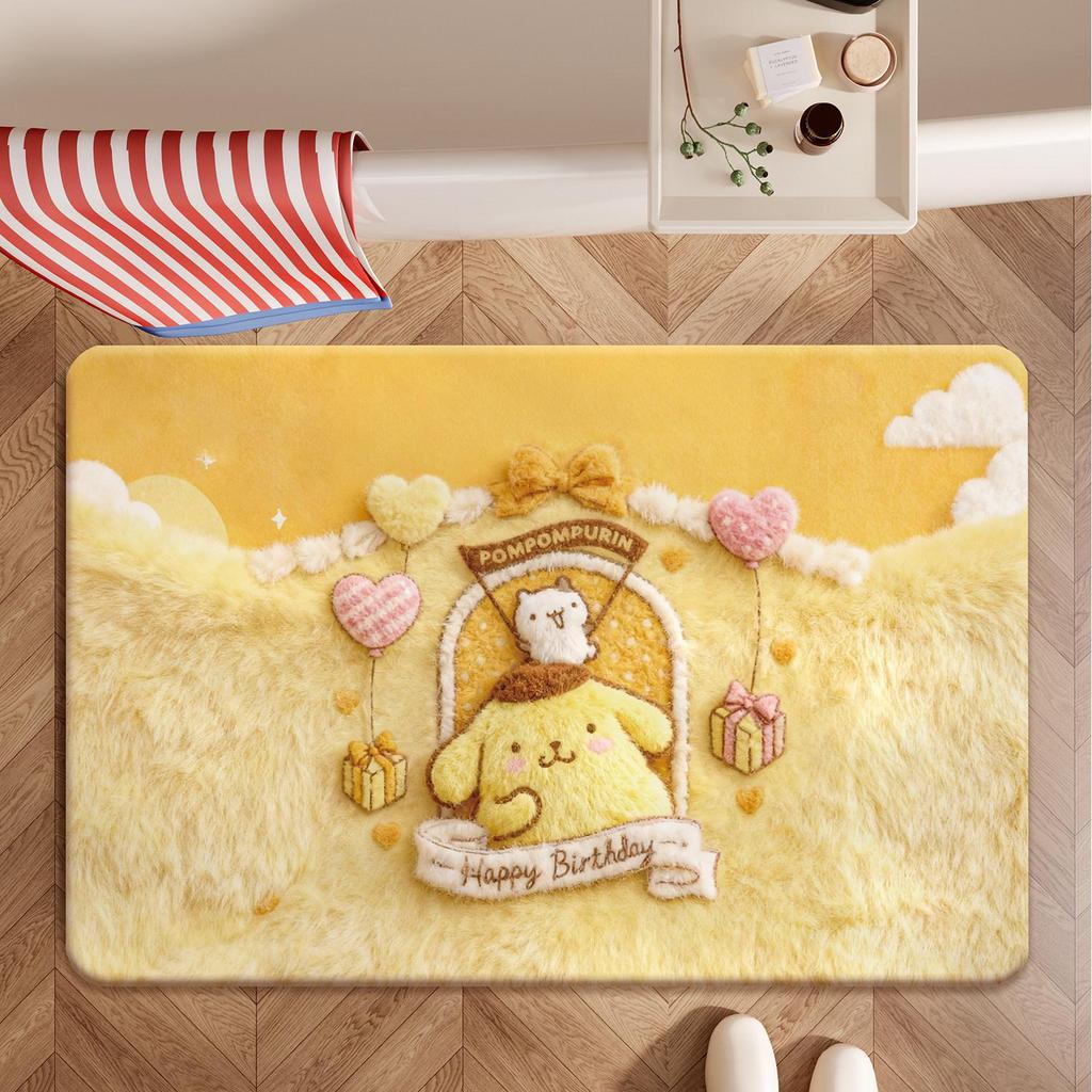 Cute Cartoon Non-Slip Floor Mat: Decorative, Dirt-Resistant, Easy to Clean Entryway Mat