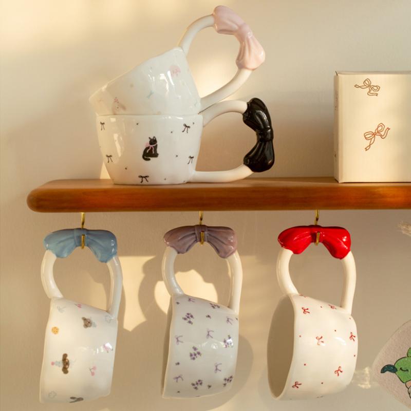Exquisite Cartoon Süße Keramik Kaffeetassen Home Frühstück Haferflocken Milch Tassen Mode Moderne Stil Büro Kaffeetasse