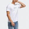 Adidas Originals Summer Box Line Print Sports Short Sleeve T-Shirt Men Tops White H31311