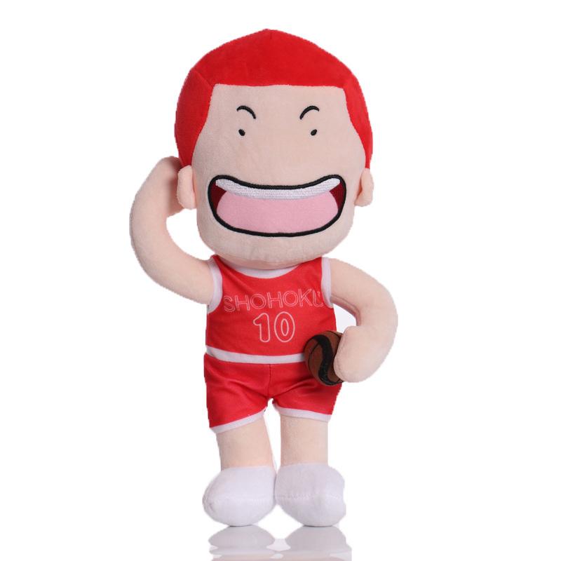 

Рукава Slam Dunk Каэдэ Плюшевая игрушка Сакураги Ханамичи Мягкая кукла Подушка Подарок для фаната Sakuragi Hanamichi