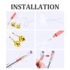 Fishing Bites Alarm Indicator Fishing Bells Clip with LED Light Night Sea Fishing Rod Fishing Bites Alarm Indicator
