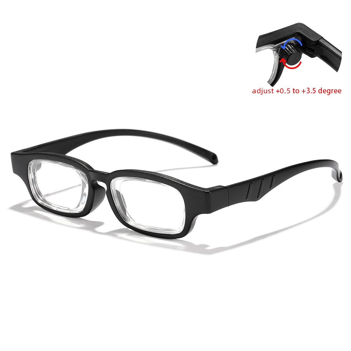 

Rotatable Degree-Adjustable Reading Glasses Men Women 0.5-3.5 Degree Presbyopia Glasses Convenient Anti-Blue Light Glasses 0.5 to 3.5