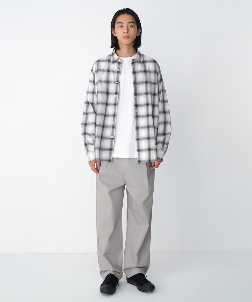 MUSINSA STANDARD Cotton Loose Tapered Elastic Waist Pants [Light Warm Grey]