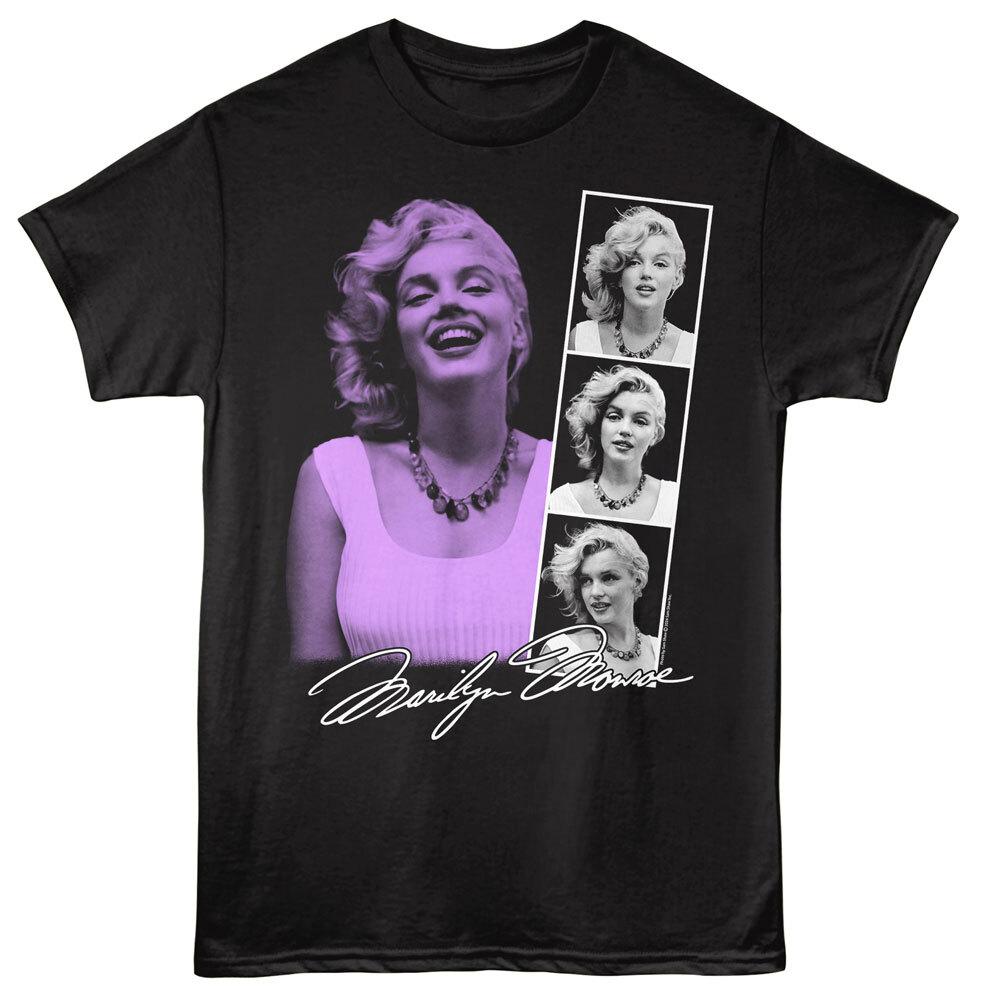 Marilyn Monroe Photo Strip Pose Signed Men T Shirt XXL