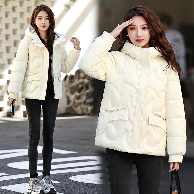 Thickened warm down cotton jacket women's winter large size loose slimming casual women's short small padded jacket cotton jacket