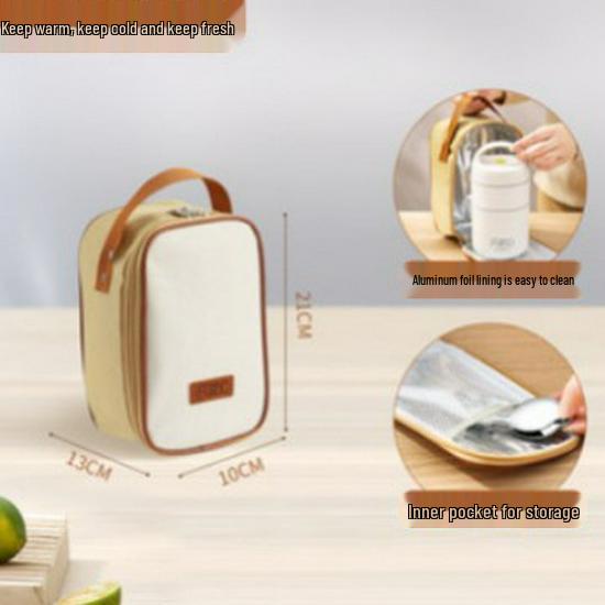 Aluminum Foil Insulated Lunch Bag - Waterproof, Portable Meal Tote for Work or School