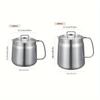 Stainless Steel Oil Filter Pot with Lid Thickened Kitchen Frying Oil Separator Grease Storage Bottle No Drip
