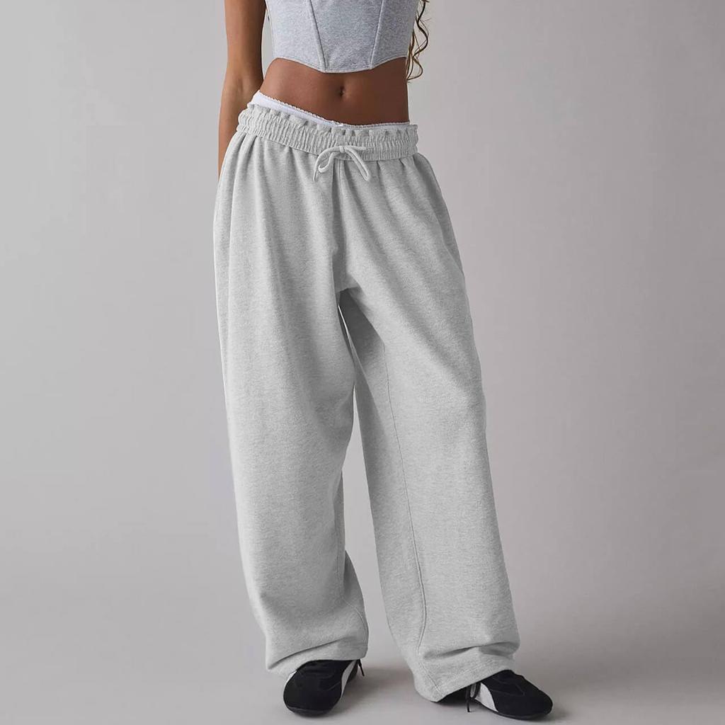 Women's Fashion Solid Color Casual Pants