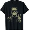 Vintage 90s Frankenstein Blowing Bubblegum Heart Sunglasses T-Shirt