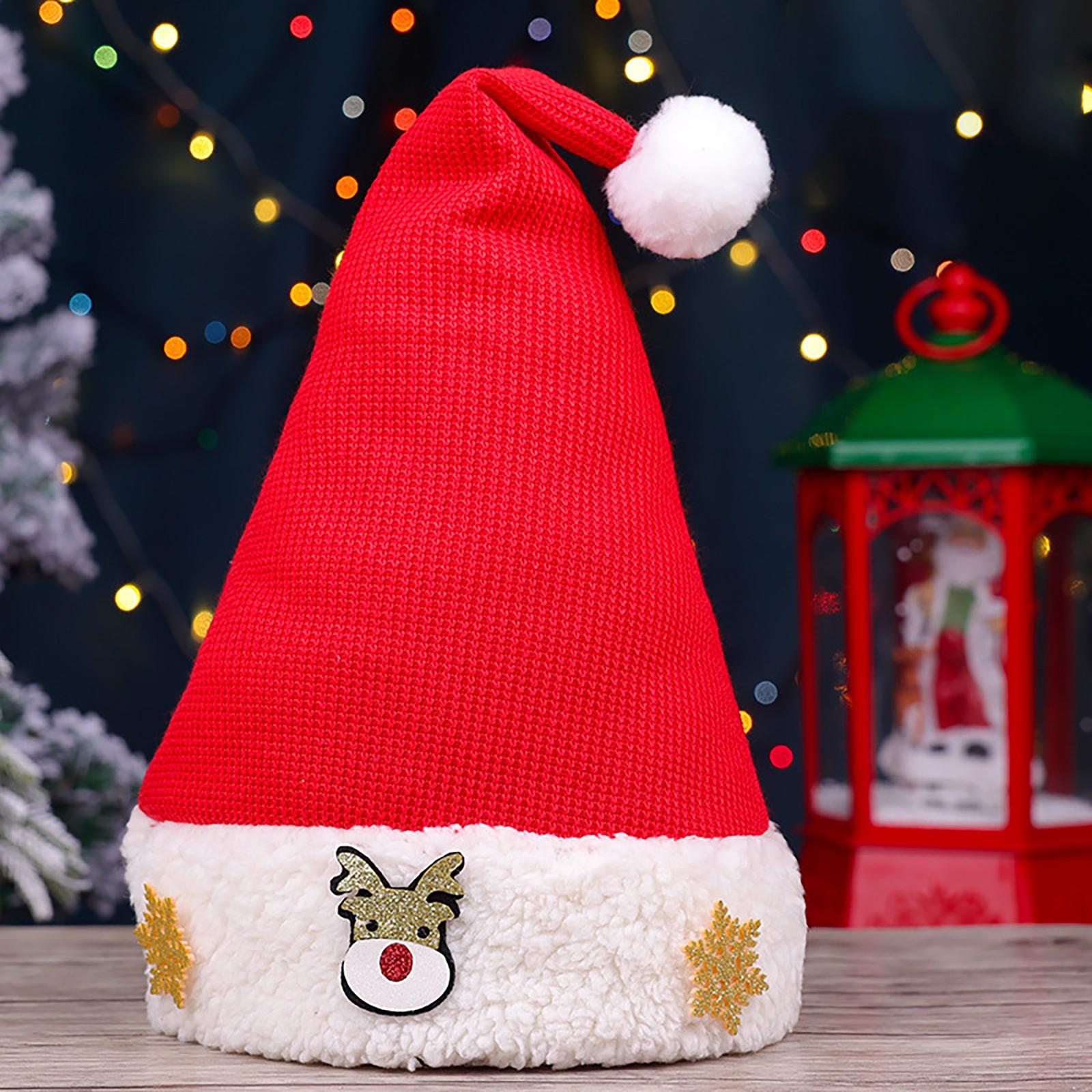 

Рождественская шапка-снеговик для старика, для детей и взрослых, вязаный шерстяной головной убор, подарок для детского сада One Size жёлтый